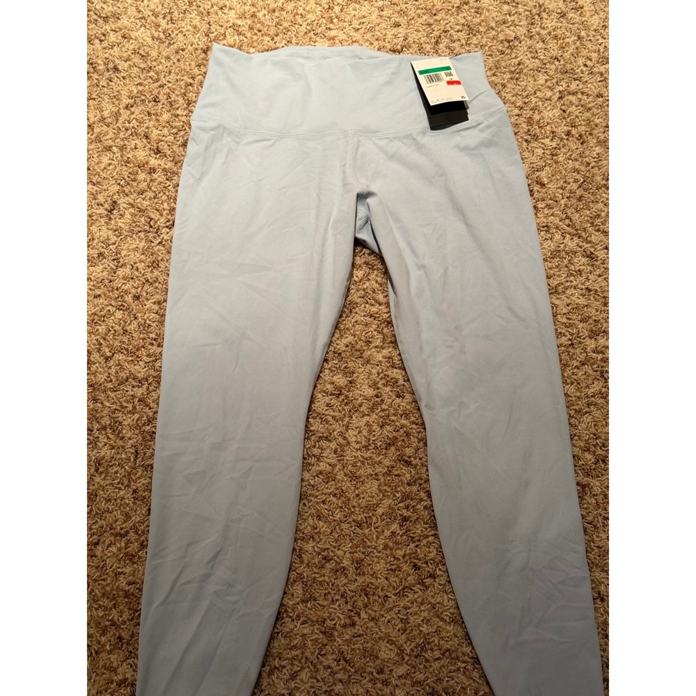 Nike Zenvy Dri-FIT High Rise 7/8 Leggings Light Blue InfinaSoft Womens XL NEW‎